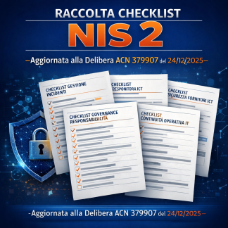 ✅ Raccolta Check List Conformità NIS 2 – Allegati Tecnici ACN 2025 (Excel)