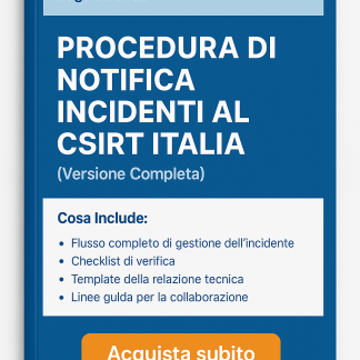 NIS 2 - Procedura di Notifica Incidenti al CSIRT Italia