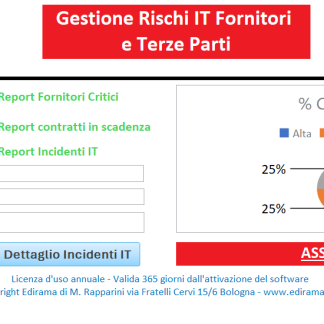 Software G.R.I.F. - Gestione Rischi IT Fornitori e Terze Parti - licenza annuale