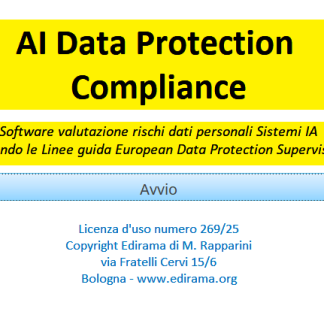 Software AI Data Protection Compliance - Conforme Linee Guida EDPS (Garante europeo protezione dati)