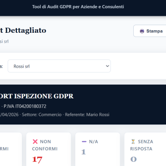 Ispezione GDPR Pro — Tool di Audit GDPR per Aziende e Consulenti